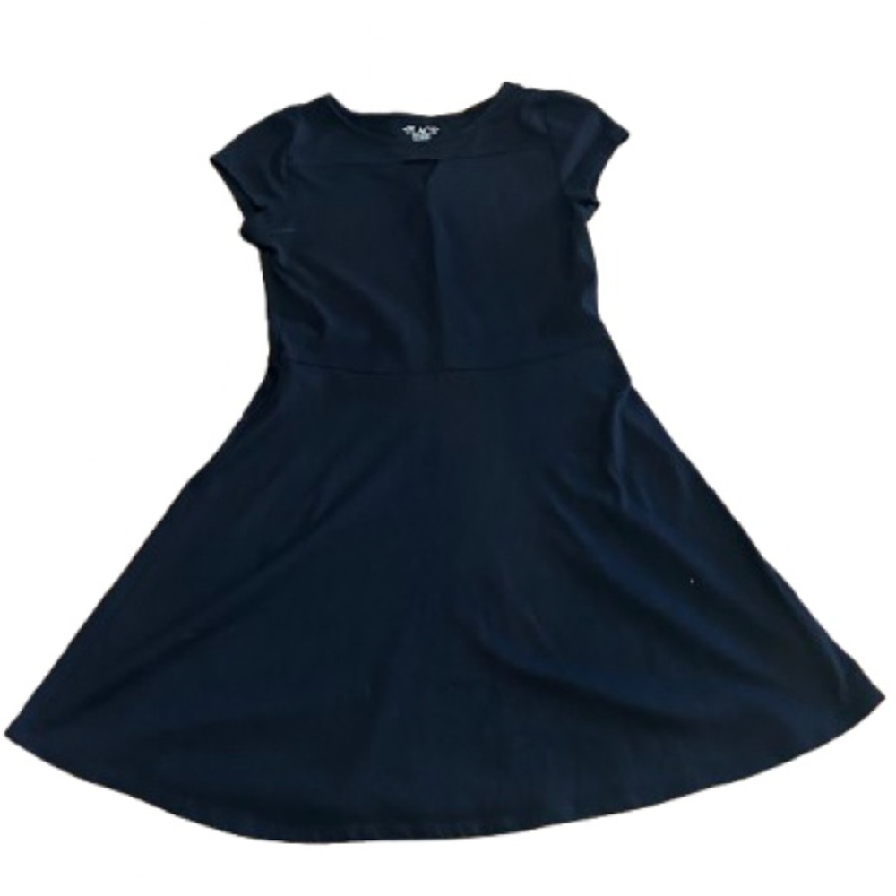 Children’s Place Girls Black Casual Kids Dress Size Large 10/12